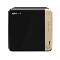 QNAP TS-464-4G 4 Bay NAS Intel® Celeron® N5105/N5095 4-core 4GB DDR4 2xSlot 2xM.2 2280 PCle 2x2.5GbE WOL 1xSlot PCle Gen3x2 2xUSB3.2 1XHDMI2.0 3YR WTY