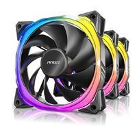 Antec Fusion 3x 120mm ARGB PWM HB Fan  ARGB Controller 57.93 CFM AP 2.11 Noise Level 31.21. Woven Cable PMW Daisy Chain design 3 Yrs Wty