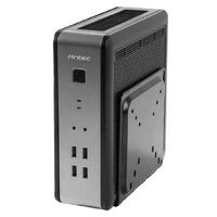 Antec ISK110-VESA ITX MB Slim Form Factor case with External 90w PSU. 2 x USB 3.0 and 2 x USB 2.0. HD Audio. VESA 100x 100. Case Nuc 