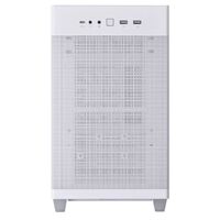 ASUS Prime AP201 White MicroATX Case Mesh Panels Support 360mm Cooler ATX PSUs Up To 180mm Graphics Cards Up To 338mm