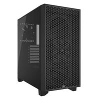 Corsair Carbide Series 3000D Solid Steel Front ATX Tempered Glass Black, 2x 120mm Fans pre-installed. USB 3.0 x 2, Audio I/O. Case