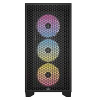 Corsair Carbide Series 3000D RGB Solid Steel Front ATX Tempered Glass Black 3x AR120 RGB Fans  Adapter pre-installed. USB 3.0 x 2 Audio Case 