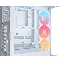 Corsair FRAME 4500X LX-R RGB LINK Panoramic Glass Mid-Tower PC Case White: up to 460mm GPU, 360mm radiators, rich I O, and versatile fan rad mounts