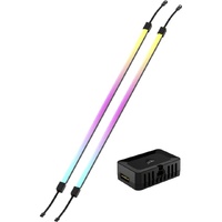 Corsair iCUE LINK LS430 Aurora RGB Light Strips - 430mm Kit  4301010mm, magnetic mount, black, addressable LEDs
