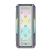 Corsair iCUE 5000T RGB ATX Mid-Tower Case USB Type-C 160 RGB LED Rapid Route Maximum Cooling Tool Free Hinged Side Panels White 