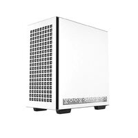 DeepCool CH370 WH M-ATX Tempered Glass Case, 120mm Rear Fan Pre-Installed, Headphone Stand, up to 360mm Radiators, 2 Switching front panels