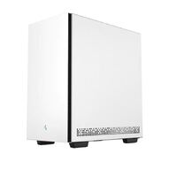 DeepCool CH510 White Mid-Tower ATX Case Tempered Glass 1 x 120mm Fan 2 x 3.5 inch Drive Bays 7 x Expansion Slots