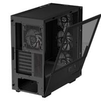 DeepCool CH560 DIGITAL High Airflow Mid-Tower Case Mini-ITX  Micro-ATX  ATX  E-ATX Magnetic Hybrid MeshTempered Glass 3 Pre-Installed 140mm ARGB F