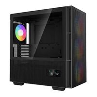 DeepCool CH560 HighAirflow Mid-Tower Case Mini-ITX  Micro-ATX  ATX  E-ATX Magnetic Hybrid Mesh Tempered Glass 3 Pre-Installed 140mm ARGB Fans