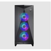 MSI MPG GUNGNIR 300R AIRFLOW BLACK Mid-Tower Case, Supports ATX / M-ATX / Mini ITX, 2x USB 3.2, 1x USB-C, 1x HD Audio, 1x Mic, ATX Power Supply (NEW)