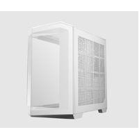 MSI MAG PANO 100R PZ WHITE Micro ATX Case, 2 x USB 5Gbps , 1x USB C 20Gbps, 1 x Audio-Out   Mic,, 3x 2.5 ft, 2x 3.5 ft, Micro ATX   Mini ITX(NEW)