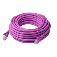 8Ware CAT6A Cable 10m - Purple Color RJ45 Ethernet Network LAN UTP Patch Cord Snagless