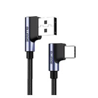 8Ware Premium 1m Samsung Certified 90 Degree Angle USB C to USB A Data Sync Fast Charging Cable For Samsung Huawei Google LG Retail Pack