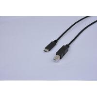 8Ware USB-B to USB-C Cable 1m Type-C to B Male to Male - 480Mbps