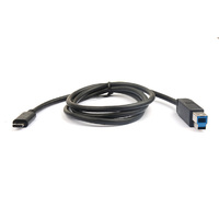 8Ware USB-C to USB-B Cable 1m Type-C to B Male to Male Black 10Gbps