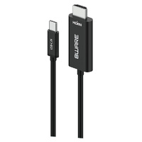 8ware 1m USB-C to HDMI 4K Male to Male Adapter Converter Cable Retail Pack for PC Notebook iPad  MacBook Pro Air Surface Dell XPS to Monitor Projector
