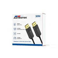 Astrotek 8K DP 1.4  to DP Male to Male Fiber Optic DisplayPort Cable Long Active Optical Cable(AOC) 8K 60Hz 30m High-speed 32.4Gbps HDR HDCP DSC 1yr