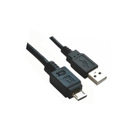 Astrotek USB to Micro USB Cable 3m - Type A Male to Micro Type B Male Black Colour RoHS