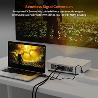 mbeat Tough Link 1.8m HDMI to VGA Cable with USB Power  3.5mm Audio Up to 1080p 60Hz (19201080) HDMI (Male)1 USB-A (Connect to Power)1