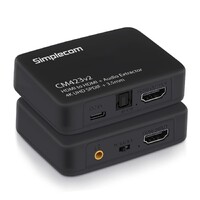 Simplecom CM423v2 HDMI Audio Extractor 4K HDMI to HDMI and Optical SPDIF  3.5mm Stereo