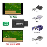 Simplecom CM461v2 HDMI Adapter Composite AV and S-Video to HDMI Converter for Nintendo NGC N64 SNES SFC