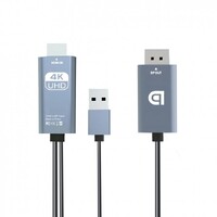 Simplecom TH201 HDMI to DisplayPort Active Converter Cable 4K 60hz USB Powered 2M