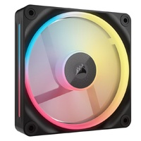 Corsair iCUE LINK LX120R RGB 120¯mm PWM Reverse Fan Expansion Single Pack  Black: 66.7¯CFM, 2400¯RPM, 37.7¯dBA, 0.4¯A,Static Pressure, Magnetic Dome