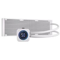 Corsair H150i Elite LCD XT White, 360mm, IPS LCD, High Performance Pump, and RGB LED. Zero RPM, Commander Core, 1700 and TRX4, CPU Liquid Cooler