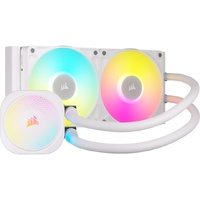 Corsair iCUE LINK TITAN 240 RX RGB AIO Liquid CPU Cooler - White, 73.5 CFM, 2100 RPM, Aluminum Radiator, Copper Cold Plate, Intel AMD Support