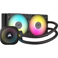 Corsair iCUE LINK TITAN 240 RX RGB AIO Liquid CPU Cooler - Black,  73.5 CFM, 2100 RPM, Aluminum Radiator, Copper Cold Plate, Intel AMD support