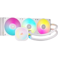 Corsair iCUE LINK TITAN 360 RX RGB AIO Liquid CPU Cooler - White: 73.5 CFM, 2100 RPM, Aluminum Radiator, Copper Cold Plate, Intel AMD Support