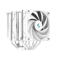DeepCool AK620 White Performance Dual Tower CPU Cooler 6 Copper Heat Pipes 2x 120 FDB Fans  260W Heat Dissipation LGA2066 2011-v3 1200 1511 1700