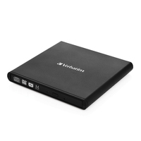 Verbatim External Slimline Mobile CD/DVD Writer USB 2.0 Black (L)