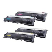 Brother TN-240 - COLOUR LASER TONER - 4 COLOUR PACK OF TN-240 LASER TONER CONTAINS BLACK CYAN MAGENTA AND YELLOW