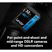 Lexar High-Performance 800x PRO 32GB SDHC SDXC UHS-I Card BLUE Series read speed up to 150MB s shoot high-quality images and stunning 1080p Full-HD