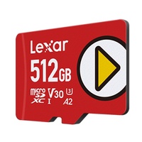 Lexar PLAY microSDXC UHS-I card 512GB Class 10, U3, V30, A2, up to 205MB s read, up to 140MB s write 512GB  Class 10, U3, V30, A2, up to 205MB s rea