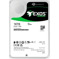 Seagate16TB 3.5 ft SATA EXOS X24, 512mb CACHE, Enterprise, 512E 4KN, 6GB S, 7200RPM, 24x7 data availability HDD. 5 Years Warranty