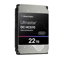 Western Digital Ultrastar DC HC570 22TB: 3.5 ft,SAS, 7200 RPM, 291MB s, CMR, 512MB cache, TCG, 147101.626.1mm, 750g, 560 degreeC, 5Y Warranty