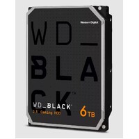 Western Digital WD Black 6TB 3.5 ft HDD SATA 6gb s 7200RPM 256MB Cache CMR Tech for Hi-Res Video Games 5yrs Wty ~WD6004FZBX