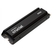 Crucial P510 2TB Gen5 NVMe 2280 M.2 SSD w Heatsink 1000 8700 MB s R W 1200TBW 1.4M IOPS 1.5M hrs MTTF Full-Drive Encryption 5yrs