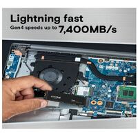 Crucial T500 500GB Gen4 NVMe SSD - 7200/5700 MB/s R/W 300TBW 1390K IOPs 1.5M hrs MTTF DirectStorage Acronis True Image Adobe Creative Cloud