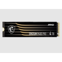 MSI 4TB M480 PCIe 4.0 NVMe M.2 SSD, Sequential Read up to 7400MB s, Sequential Write 7000MB s, 3000 TBW, 5 Year Warranty