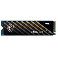 MSI SPATIUM M480 PRO PCIe 4.0 NVMe M.2 1TB SSD, 1GB DDR4, Sequential Read up to 7400MB s, Sequential Write up to 6000MB s, 700 TBW, 5 Year Warranty