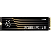 MSI SPATIUM M480 PRO PCIe 4.0 NVMe M.2 2TB SSD, 2GB DDR4, Sequential Read up to 7400MB s, Sequential Write up to 7000MB s, 1400 TBW, 5 Year Warranty