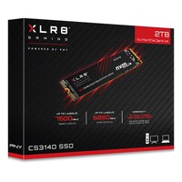 PNY CS3140 2TB NVMe Gen4 SSD M.2 7500MB s 6850MB s R W 1400TBW 650K 700K 2M hrs MTBF 5yrs