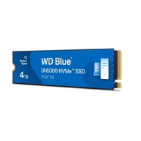 Western Digital WD Blue SN5000 NVMe 4TB SSD 2.5 ft M.2 2280, 5,500MB s R 5,000MB s W, 690K IOPS R   900K IOPS W, PCIe Gen4 x4, 5-Y Warranty