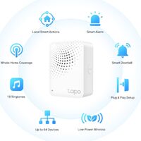 TP-Link Tapo Smart IoT Hub with Chime Whole-Home Coverage Low-Power Wireless Protocol  Smart Alarm Smart Doorbell (Tapo H100）