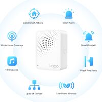TP-Link Tapo Smart IoT Hub with Chime Whole-Home Coverage Low-Power Wireless Protocol  Smart Alarm Smart Doorbell (Tapo H100）