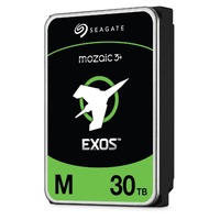 Seagate Exos M 30TB, Enterprise Internal Hard Drive HDD 3.5 ft, 6GB s, SATA 7200RPM, 512MB, 5YR WTY