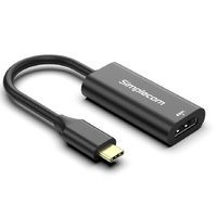 Simplecom DA105 USB-C to HDMI 2.1 Adapter 8K 60hz Converts a USB-C port to a HDMI output Compatible with smartphone or laptop with DisplayPort Alterna